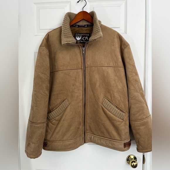 Genuine Shearling CA COLLECTION Men's Tan Jacket 